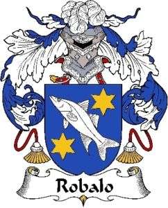 Family Crest 6 Decal  Portuguese  Robalo  