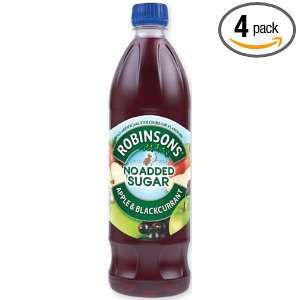 Robinsons Fruit Drink, Apple & Blackcurrant, No Added Sugar, 1 Liter 