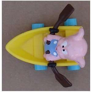 Tiny Tunes Hampton J Pig Rowing A Plastic Boat Rollee
