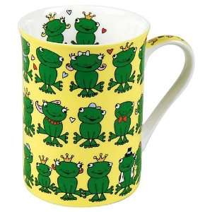  Waechtersbach 1110090181   Mug   Frogs On Yellow   10 Oz 