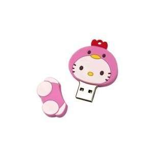  8GB Chicken Shaped Cartoon USB Flash Drive Pink 