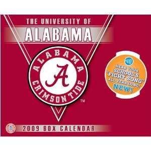  Alabama Crimson Tide NCAA Box Calendar with Sound Sports 