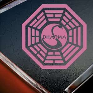  LOST DHARMA INITIATIVE Pink Decal SWAN STATION Car Pink 