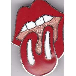  Rolling Stones Tongue Button Pin 