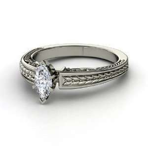    Marquise Ceres Ring, Marquise Diamond Sterling Silver Ring Jewelry