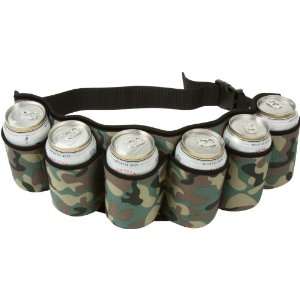  Redneck Beer and Soda Can Holster Belt, Camouflage design (Pack of 6 