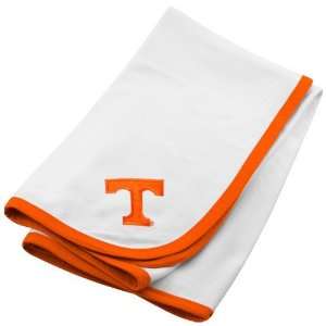   Tennessee Volunteers White Soft Cotton Baby Blanket 