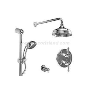 Riobel KIT#3SOLCW Â½ Thermostatic system with hand shower rail and 