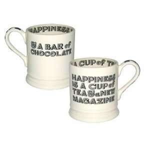  Emma Bridgewater Black Toast 1/2 Pint Mug Tea Happiness 