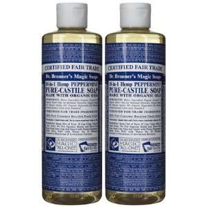  Dr. Bronners Organic Pure Castile Liquid Soap, Peppermint 