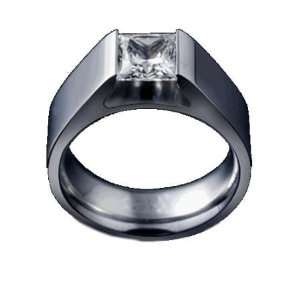  1 CT Princess Cut CZ Ring In Size 6 (Available in Sizes 4 