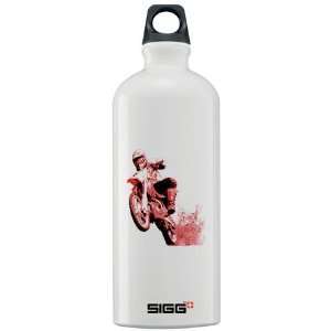  Red dirt bike wheeling in mud Sigg Water Bottle 1. Sports 