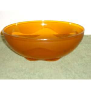  Tupperware Open House Cereal Salad Bowl Acrylic in Amber 