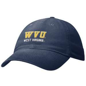  Nike West Virginia Mountaineers Navy Blue Relaxed Swoosh 