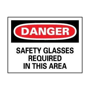  NMC Safety Glasses Requird Danger Series Signs