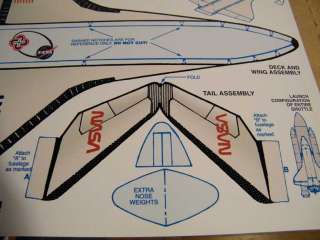 NASA Space Shuttle Glider Kit Color Vintage Ken Leja  