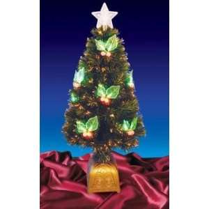  3 Pre Lit LED Color Changing Fiber Optic Christmas Tree 