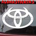 TOYOTA DEVIL HORNS Bad Funny Car Truck Van Vinyl Decal Window Sticker 