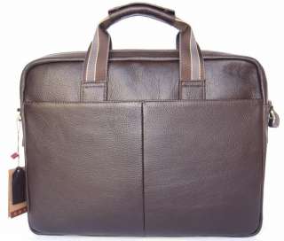   Genuine Cowhide Italy Leather Bag Briefcase Messenger Laptop Case B3