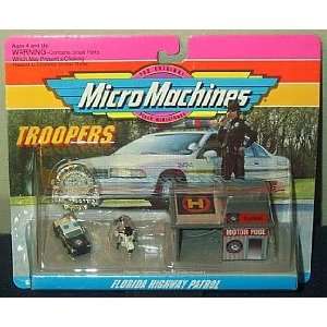  Florida Highway Patrol Micro Machines Troopers Set #1 