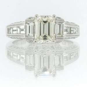  2.40ct Emerald Cut Diamond Engagement Anniversary Ring 