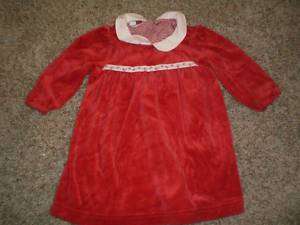TOMMY HILFIGER baby girl red dress size 6 12 months  