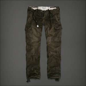NWT ABERCROMBIE Mens Military Cargo Pants Trousers  