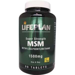  Lifeplan Super Strength Msm Methylsulphonylmethane 1500Mg 