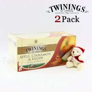 Twinings Apple Tea / Cinnamon Tea   Black Tea Apple Cinnamon Raisin 