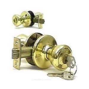  Kwikset Tylo Polished Brass Entry Lockset less Latch
