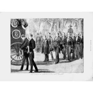  1873 Funeral Napoleon Mourners Prince Murat Rouher
