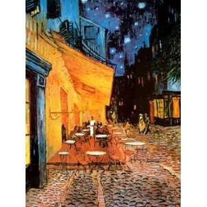   du Forum, Arles, at Night, c.1888 by Vincent Van Gogh 18x24 Toys