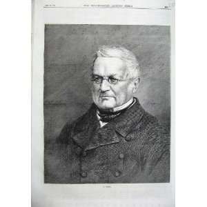    Fine Art Portrait 1870 Man Mr Thiers Antique Print