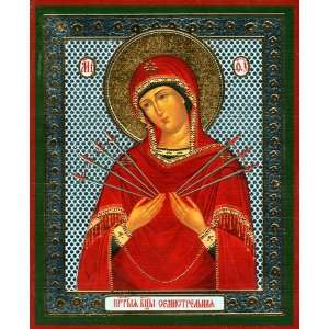  Virgin of Seven Sorrows, Orthodox Icon 