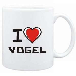  Mug White I love Vogel  Last Names