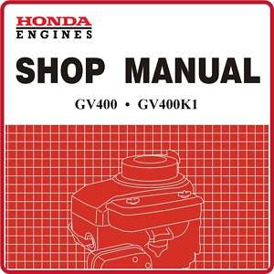 Honda GV400 400 Engine Service Repair Manual 6189102  