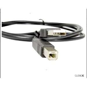 USB 2.0 A B High Speed to Printer cable(Black) L1.5m OD3 