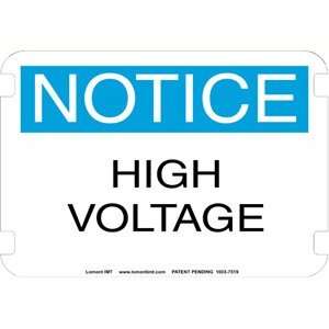20 x 14 Standard Notice Signs  High Voltage  Industrial 