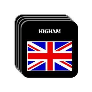  UK, England   HIGHAM Set of 4 Mini Mousepad Coasters 