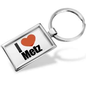  Keychain I Love Metz region Moselle, Lorraine   Hand 