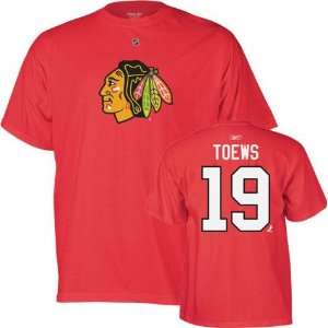   Blackhawks #19 Jonathon Toews Name & Number Tshirt