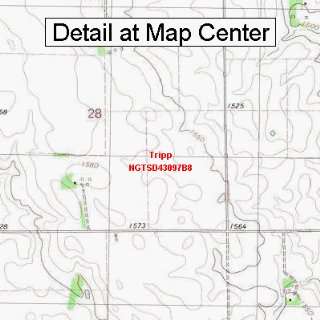  USGS Topographic Quadrangle Map   Tripp, South Dakota 