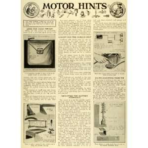 1927 Article Antique Car Motoring Hints Repair Scientific Convenience 