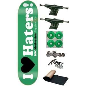  DGK Mota I love Haters Green Complete Skateboard Deck New 