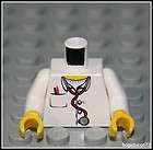 Lego City x1 White Doctor Torso ★ Nurse Hospital Medic Coat Girl 