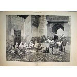   Moorish Criminal Trial Picture By Moragas 1884 Print