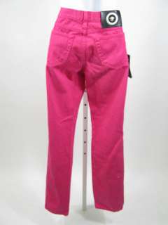NWT VERSACE Hot Pink Straight Leg Jeans Pants Size 27  