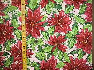 Fabric Poinsettia Passion Moda Hot Pink Sewing Quilting  