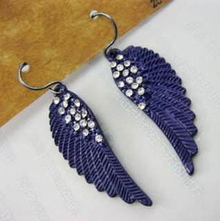 Bluelover Crystal Angel Wings Dangle Earrings JE256 On Sale  
