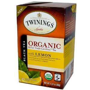 Organic Black Tea With Lemon, 20 Tea Grocery & Gourmet Food